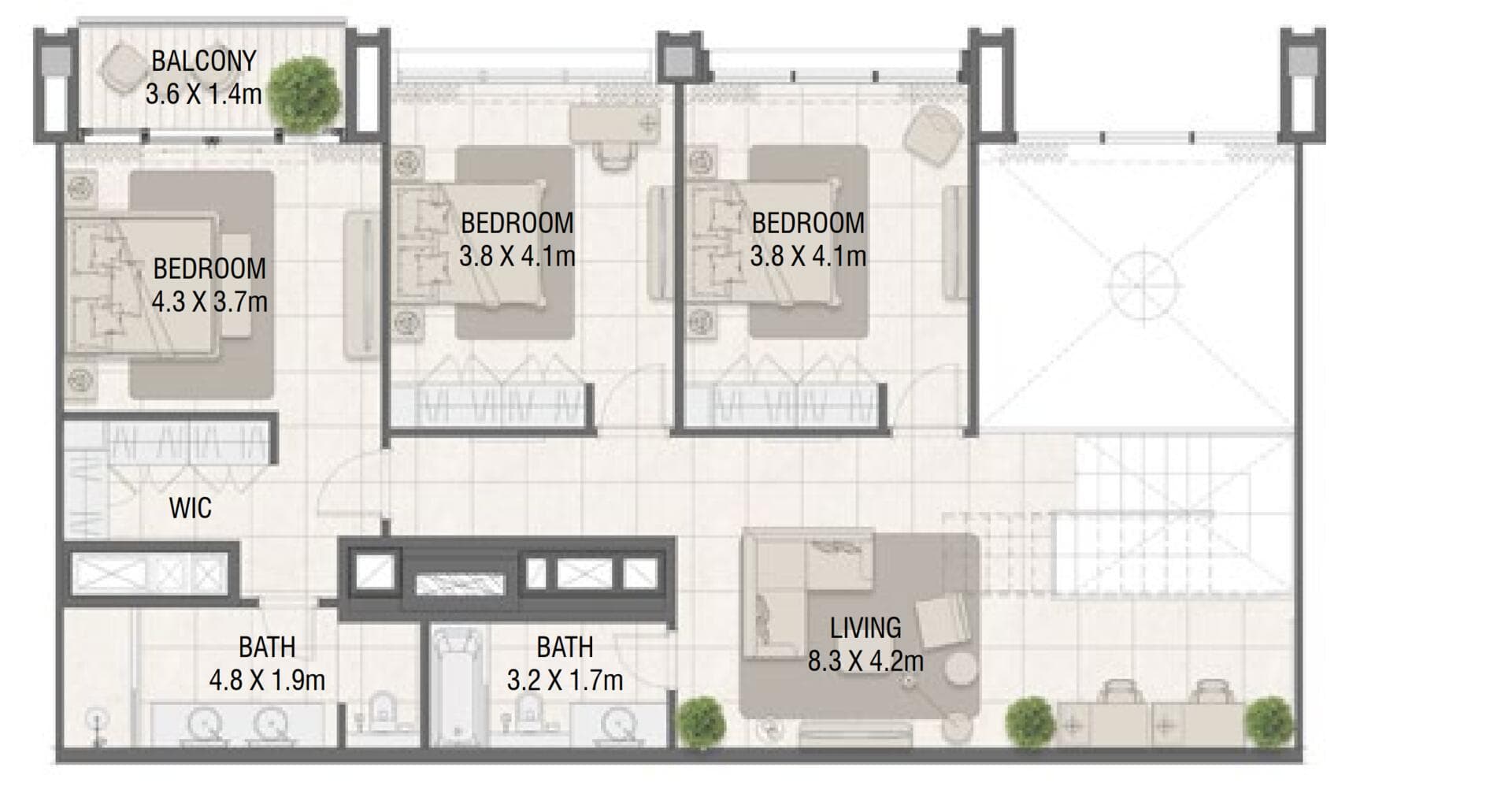 Duplex - 3 Bedroom Type 07 M