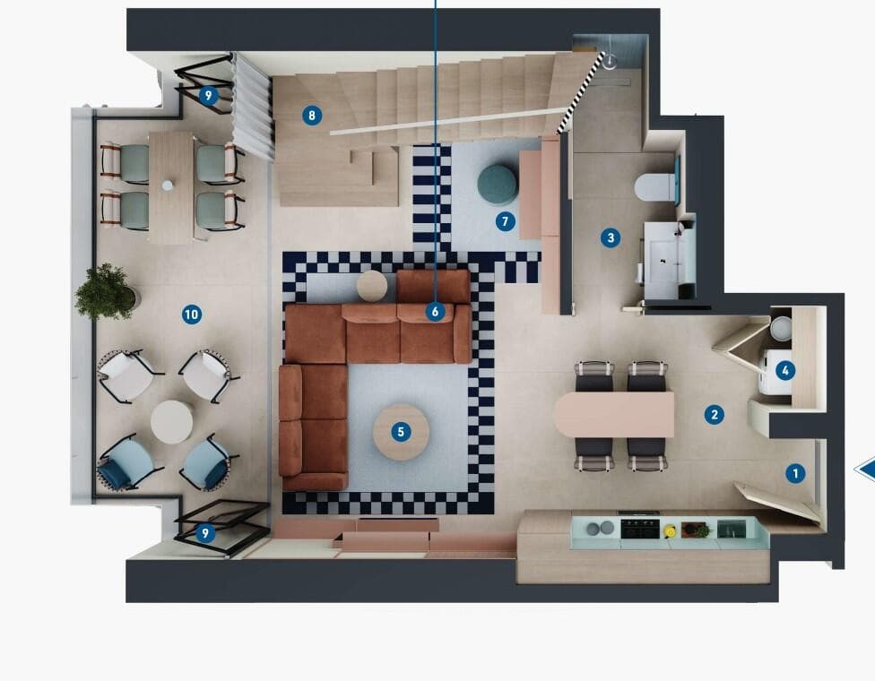 Sky Loft 1 Bedroom type A