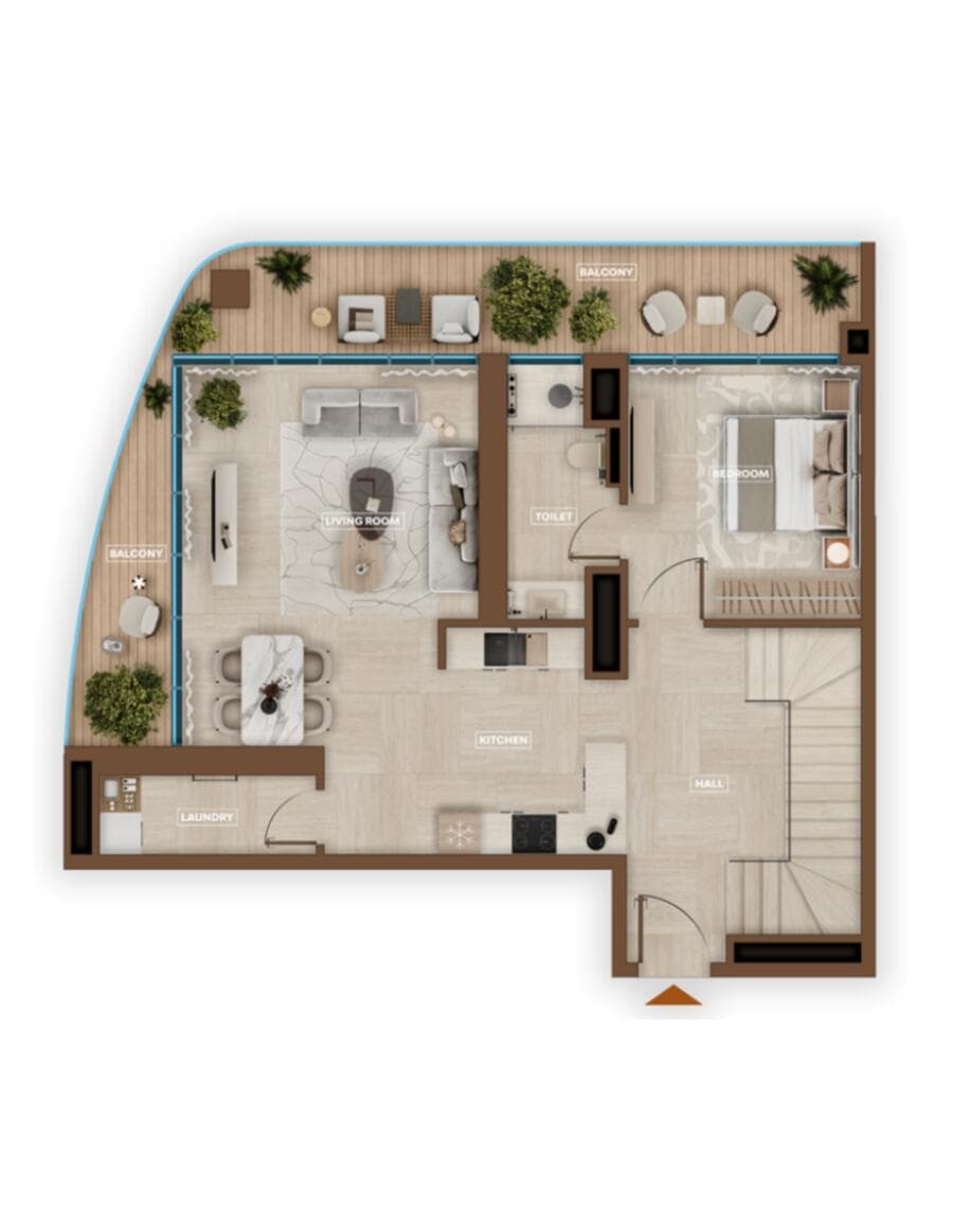 3 Bedroom Duplex Type B