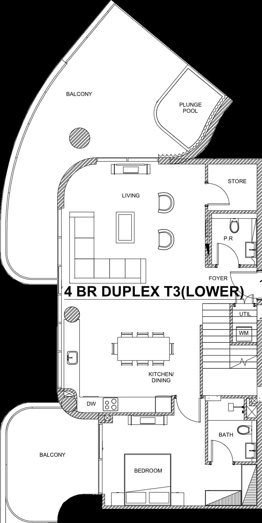 4 Bedroom Duplex